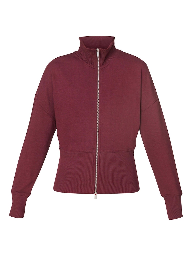 Sweaty Betty Red After Class Zip-Up Sweatshirt - Image 6 of 6