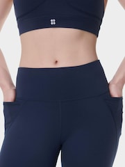 Sweaty Betty Blue 30 inch inside seam Power 30" Bootcut Workout Trousers - Image 7 of 9