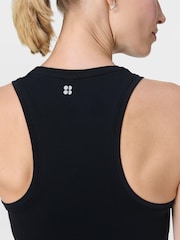 Sweaty Betty Black Athlete V-Neck Seamless Workout Tank Top - Image 3 of 7