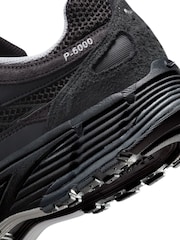 Nike Black Silver Metallic P-6000 Trainers - Image 10 of 11