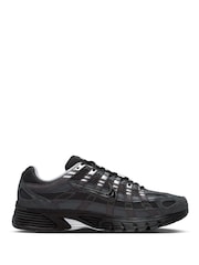 Nike Black Silver Metallic P-6000 Trainers - Image 3 of 11