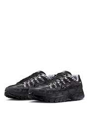 Nike Black Silver Metallic P-6000 Trainers - Image 5 of 11