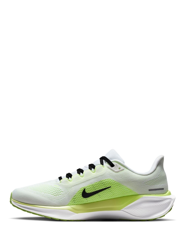 Nike White Pegasus 41 Road Running Trainers - Image 2 of 11