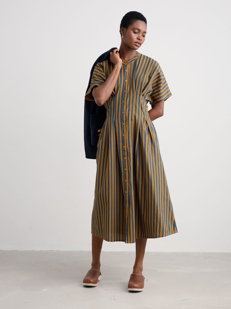 Seasalt Cornwall Brown Lamorna Dress - Image 1 of 5 Seasalt Cornwall Brown Lamorna Dress - Image 1 of 5