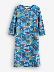 Seasalt Cornwall Blue Sea Call A-line Dress - Image 1 of 1