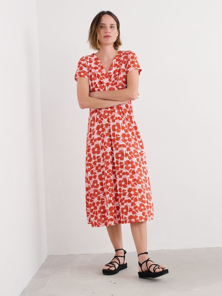 Seasalt Cornwall Orange Petite Chapelle Dress In GOTS Certified Cotton Jersey - Image 1 of 5 Seasalt Cornwall Orange Petite Chapelle Dress In GOTS Certified Cotton Jersey - Image 1 of 5