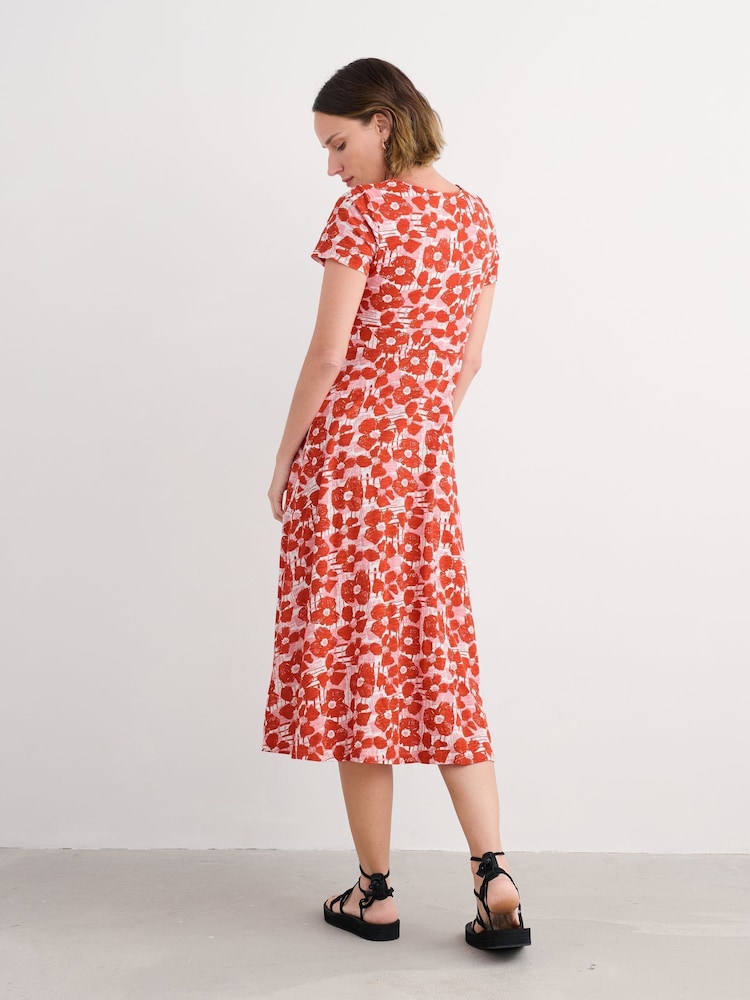 Seasalt Cornwall Orange Petite Chapelle Dress In GOTS Certified Cotton Jersey - Image 2 of 5 Seasalt Cornwall Orange Petite Chapelle Dress In GOTS Certified Cotton Jersey - Image 2 of 5