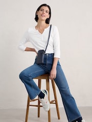 Seasalt Cornwall White Carlyon Top in GOTS Certified Cotton Jersey - Image 3 of 5