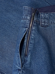 Seasalt Cornwall Blue Restharrow Ankle Length Denim Skirt - Image 5 of 5