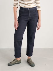 Seasalt Cornwall Blue Penwith Straight Leg Jeans - Image 1 of 5