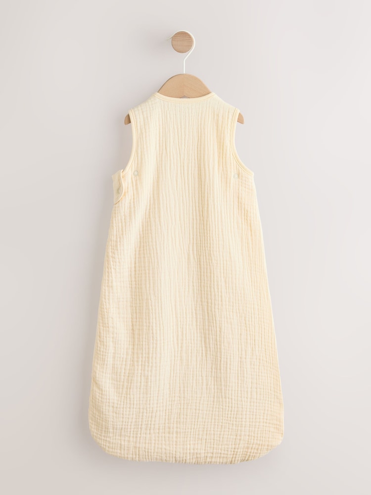 חיתול מוסלין עם רקמת כבשים - שק שינה ללא שרוולים לתינוקות בדרגת בידוד 1 טוג - תמונה 2 מתוך 7