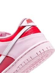Nike Red Youth Dunk Low Trainers - Image 6 of 9