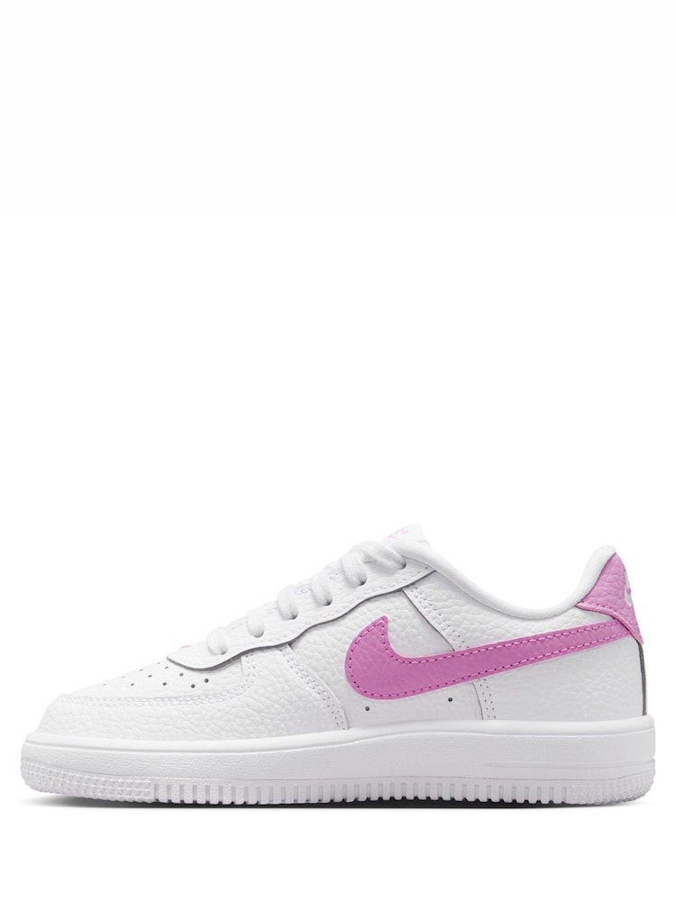 Nike White Junior Air Force Low Lace Trainers - Image 2 of 10