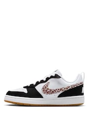 Nike Black Youth Court Borough Low Trainers - Image 2 of 10