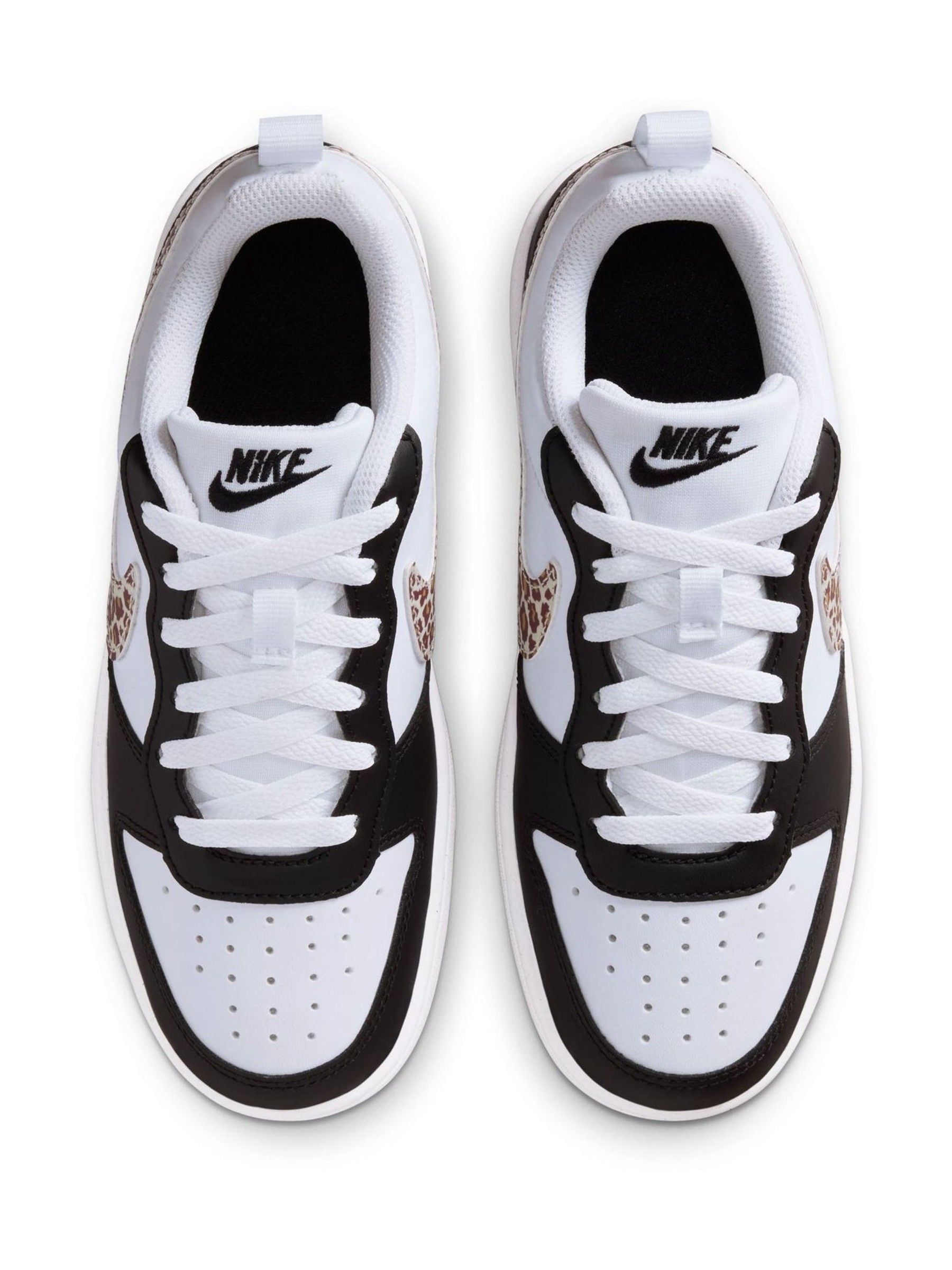 Buy Nike Black/White/Leopard Print Youth Court Borough Low Recraft