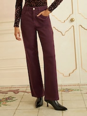 Rojo baya - Vaqueros capri de pernera ancha de Love & Roses - Imagen 1 de 3