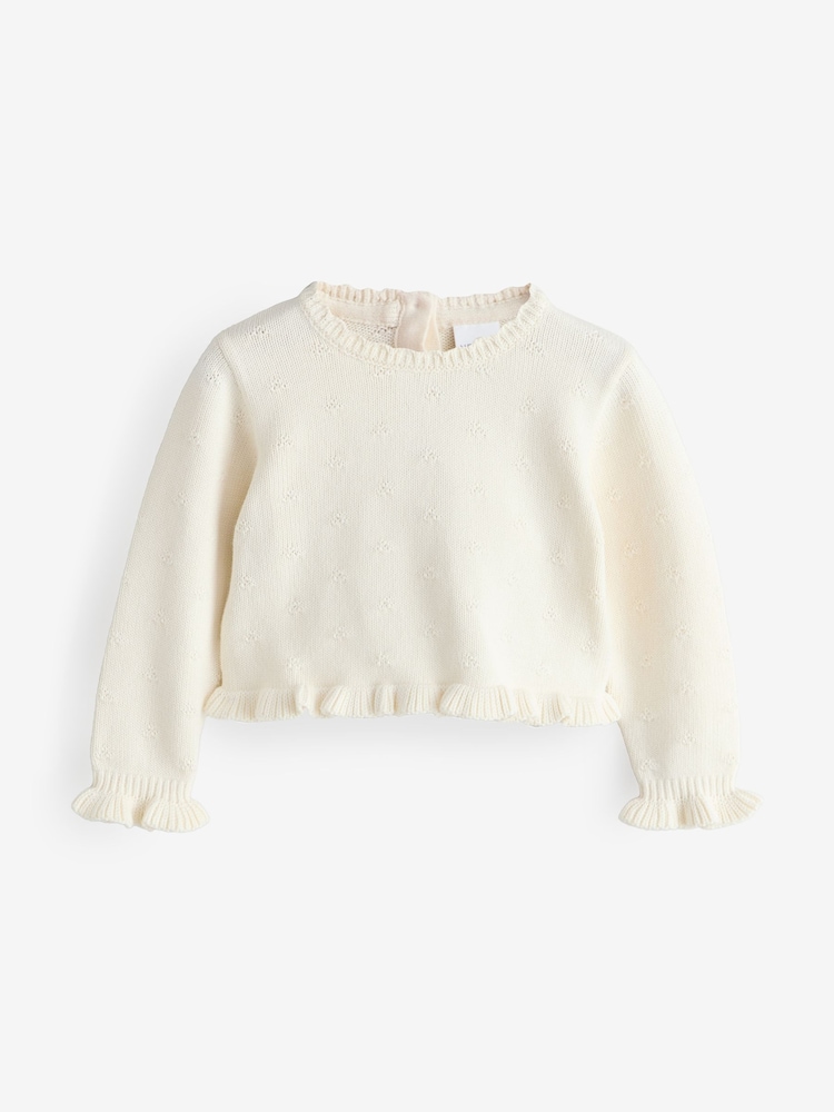 Cream Full Sleeves Cardigan - Image 1 of 1