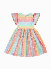 Frugi Blue Penny Party Dress - Image 1 of 3