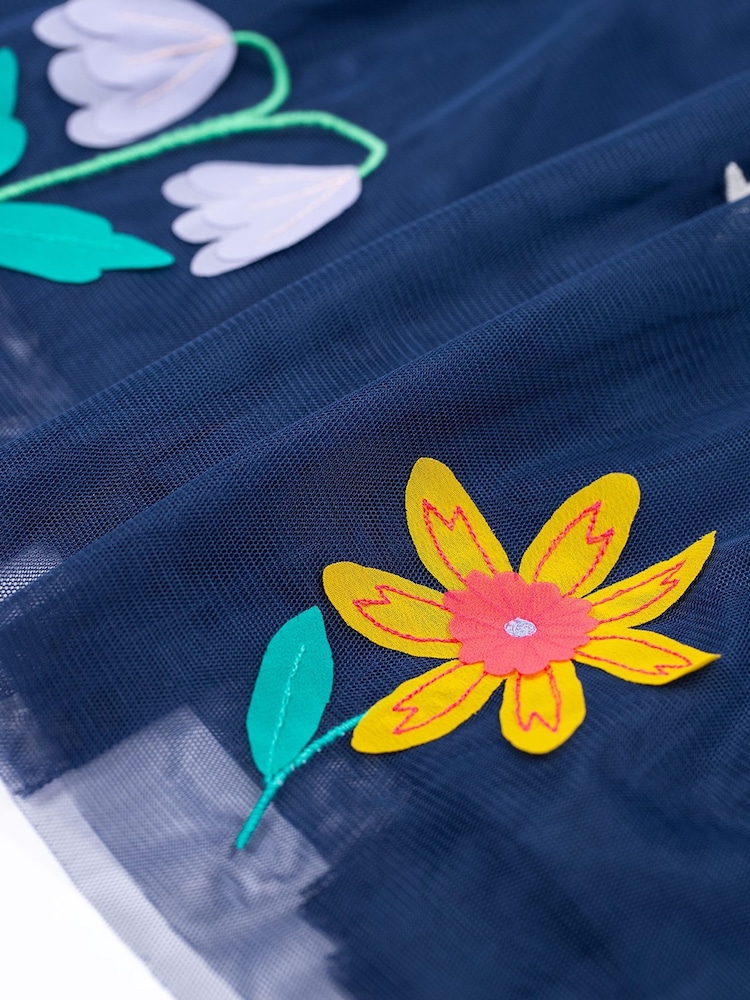 Frugi Blue Penny Applique Party Dress - Bild 4 von 4