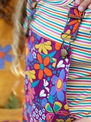 Frugi Purple Frida Flared Dungaree - Bild 4 von 5