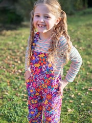 Frugi Purple Frida Flared Dungaree - Bild 5 von 5