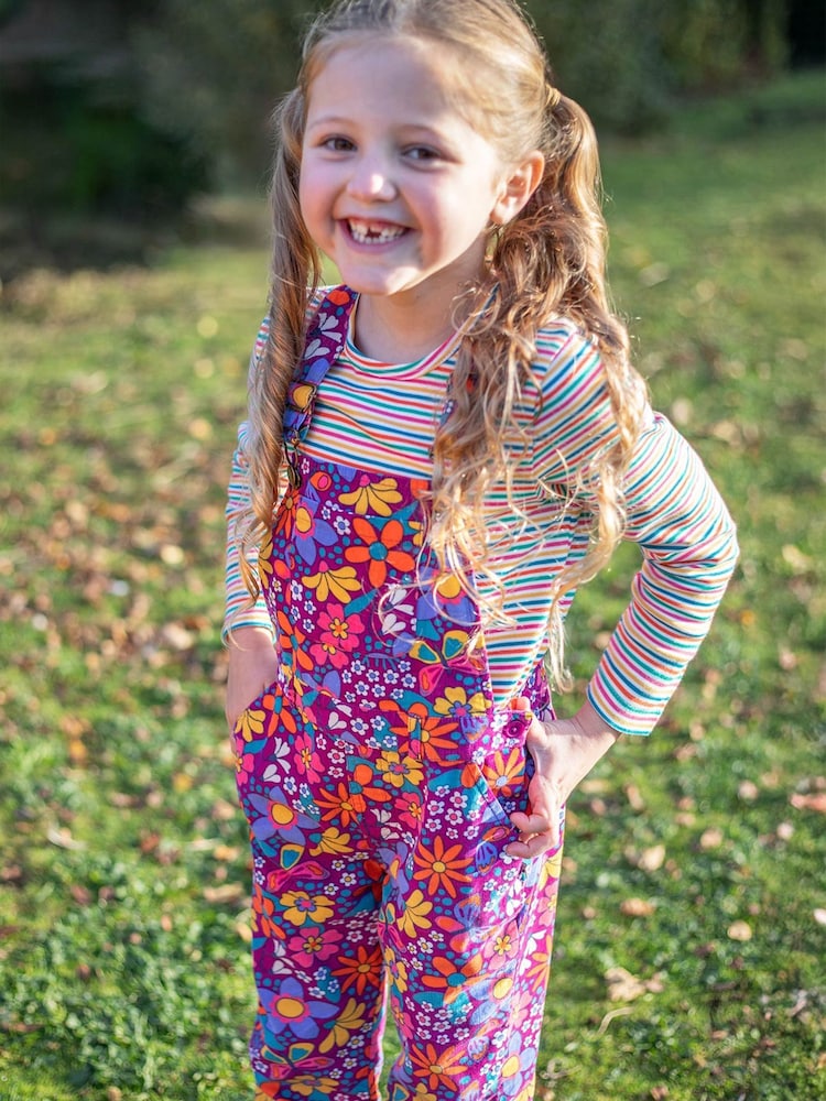 Frugi Purple Frida Flared Dungaree - Bild 5 von 5