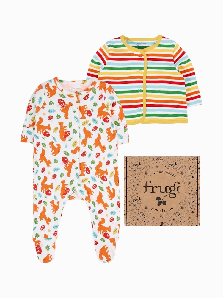 Frugi Blue Scrumptious Babygrow Gift Set - Image 1 of 4