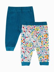 Frugi Blue Poppy Reversible Pull Ups Trousers - Image 1 of 3