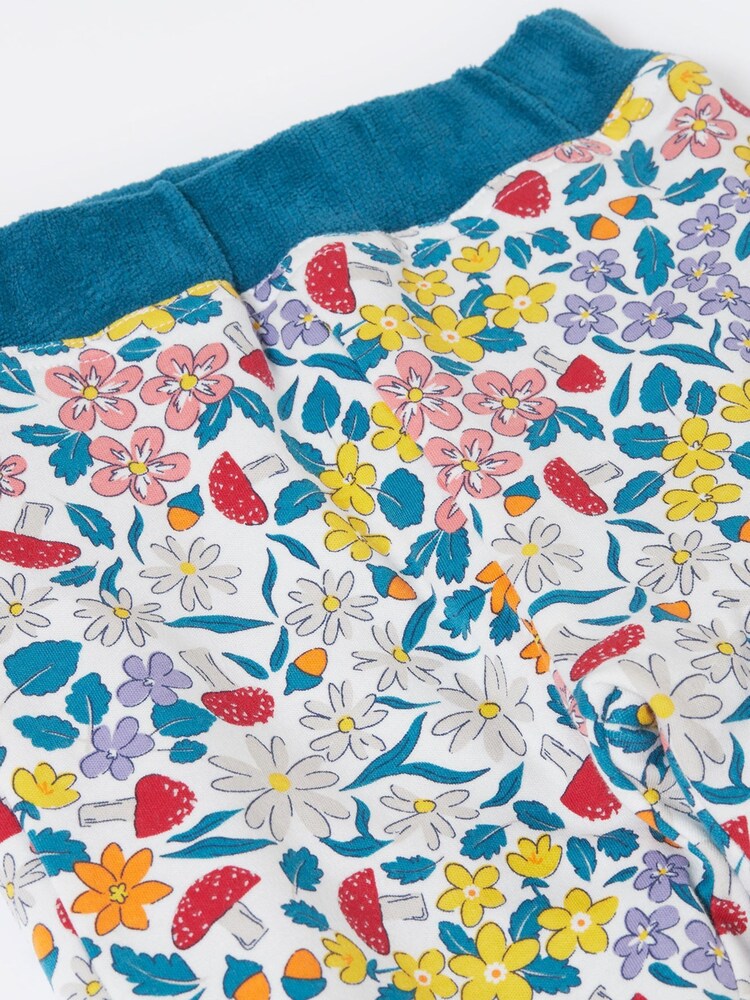 Frugi Blue Poppy Reversible Pull Ups Trousers - Image 2 of 3