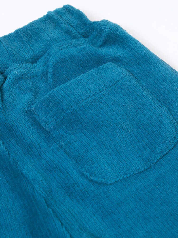 Frugi Blue Poppy Reversible Pull Ups Trousers - Image 3 of 3