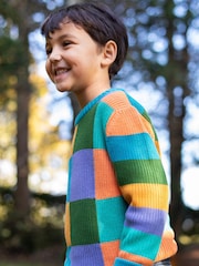 Frugi Blue Lenny Knitted Jumper - Image 1 of 6