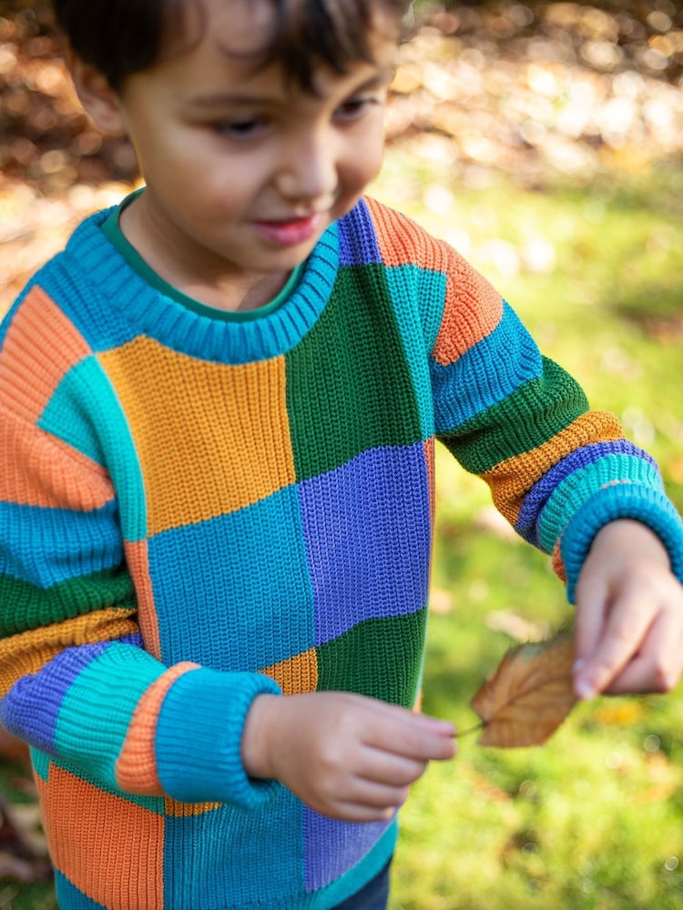 Frugi Blue Lenny Knitted Jumper - Image 2 of 6