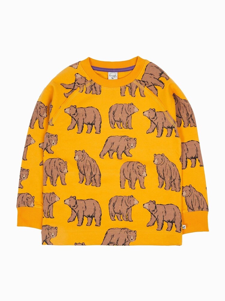 Frugi Yellow Ethan Printed Sweatshirt - Image 2 of 4