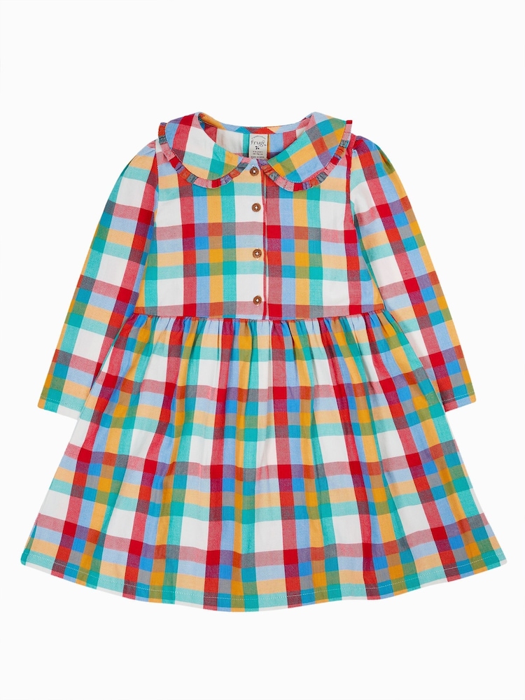 Frugi Blue Ffion Christmas Dress - Image 4 of 4