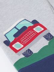 Frugi Grey Malpas Placement Joggers - Image 3 of 3