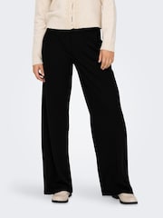 JDY Black Wide Leg Trousers - Image 1 of 4
