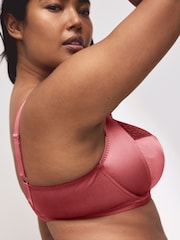 Różowy - F-K Ultimate Support Lace Top Non Padded Full Cup Bra - Obraz 4 z 7