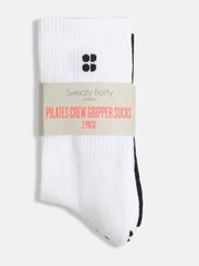 Sweaty Betty Black Pilates Crew Gripper Socks 2 Pack - Image 2 of 3