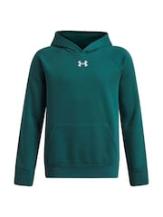 Under Armour Green Rival Fleece Hoodie - Image 4 of 6