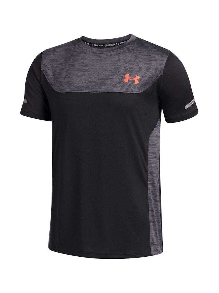 Under Armour Black/Red Tech Utility Short Sleeve T-Shirt - Image 3 of 3 Under Armour Black/Red Tech Utility Short Sleeve T-Shirt - Image 3 of 3