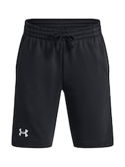 Under Armour Black Rival Fleece Shorts - Image 1 of 2