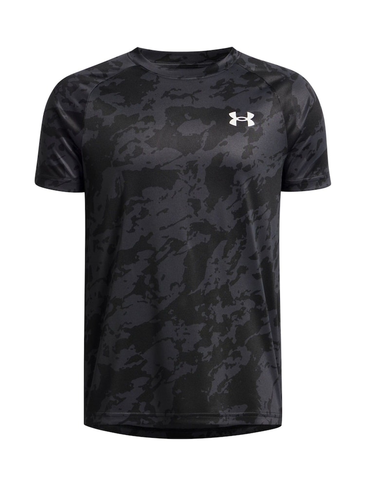 Under Armour Black Ground Cotton Tech 20 Short Sleeve T-Shirt - Image 1 of 2 Under Armour Black Ground Cotton Tech 20 Short Sleeve T-Shirt - Image 1 of 2