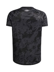 Under Armour Black Ground Cotton Tech 20 Short Sleeve T-Shirt - Image 2 of 2