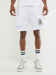 River Island Regular Fit Hayashima Print Shorts - Imagen 1 de 4