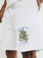 River Island Regular Fit Hayashima Print Shorts - Imagen 4 de 4