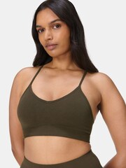 Sweaty Betty Green Soft Ribbed Bra - Image 1 of 6