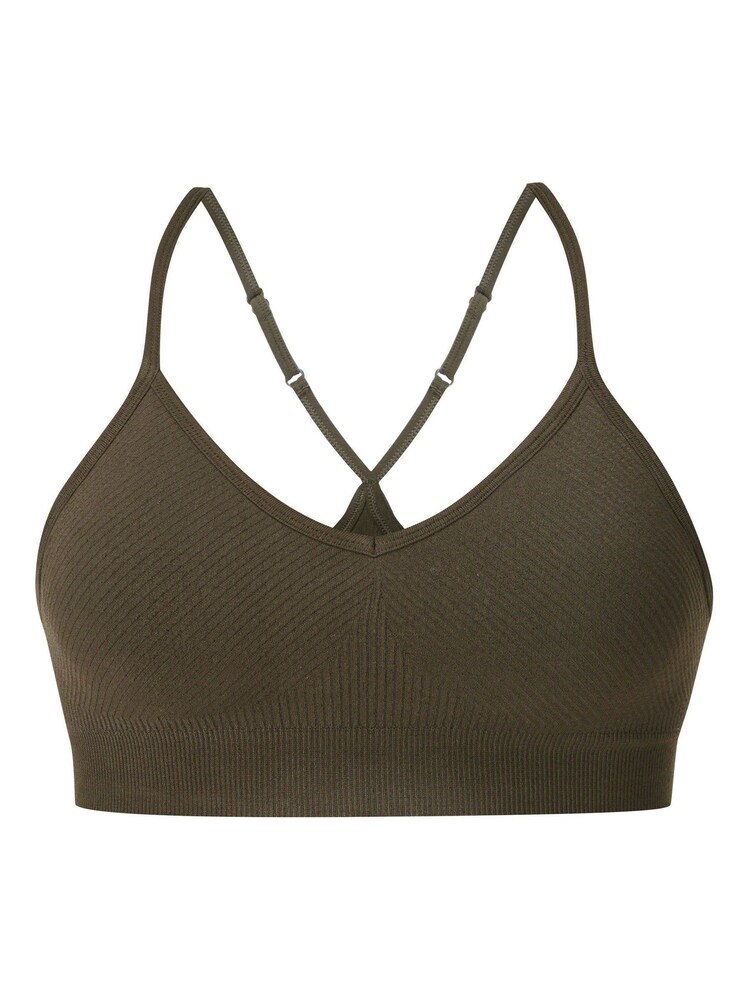 Sweaty Betty Green Soft Ribbed Bra - Image 6 of 6