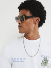 River Island White Regular Fit Hayashima T-Shirt - Image 4 of 4