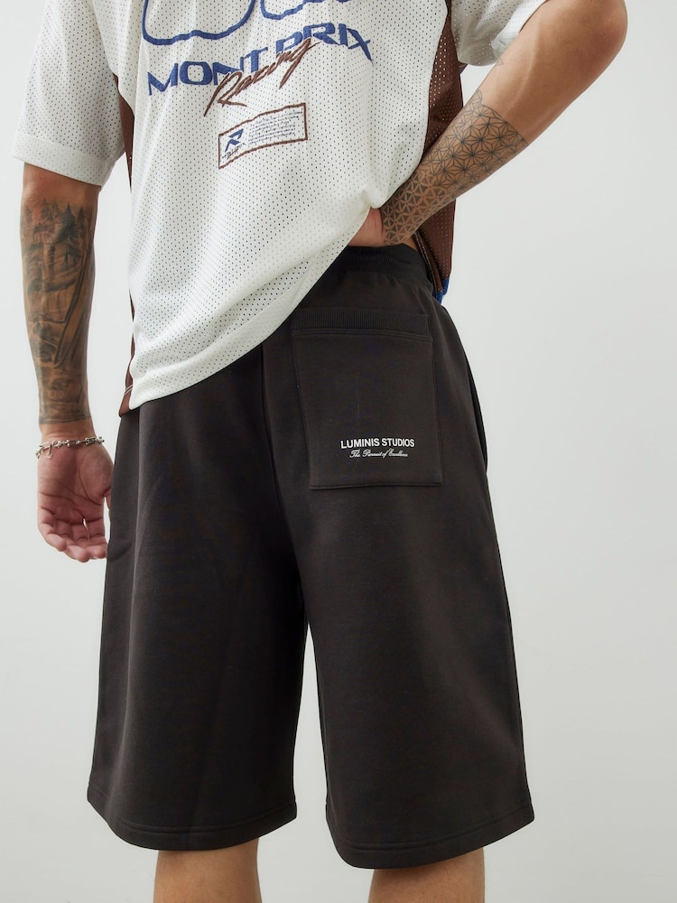 River Island Brown Wide Leg Luminis Shorts - Image 2 of 4