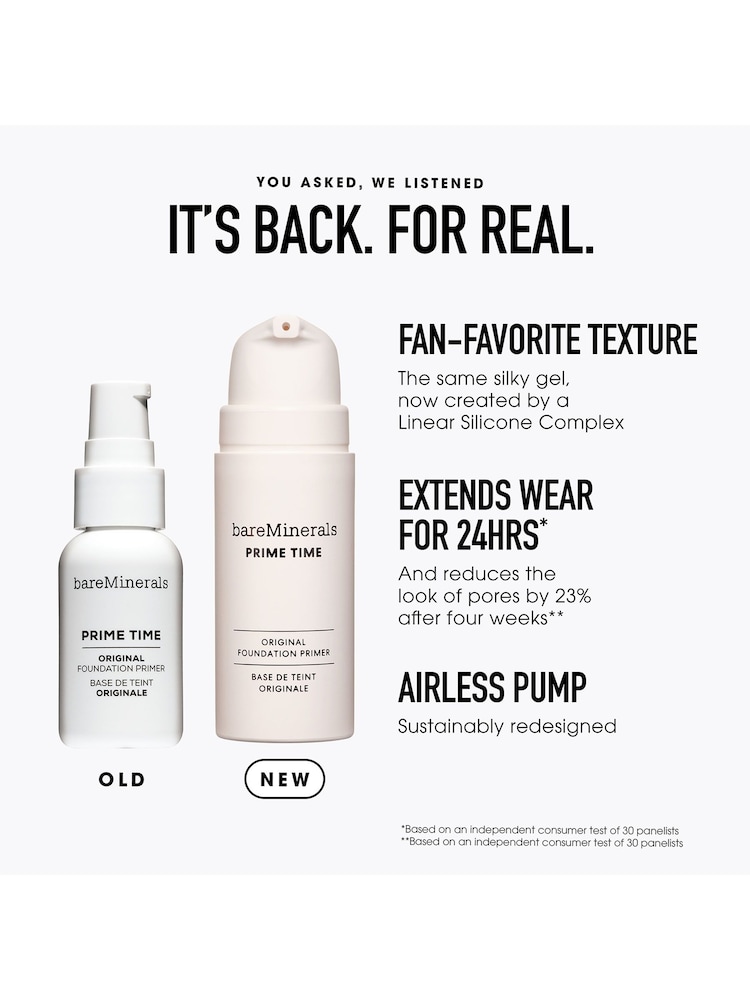 bareMinerals PRIME TIME Original Pore Minimising Primer Full Size - Image 8 of 8 bareMinerals PRIME TIME Original Pore Minimising Primer Full Size - Image 8 of 8